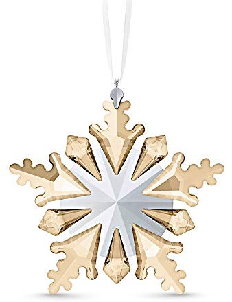 Swarovski Ornament, Kristall, Braun/Beige, 10 x 10 x 1.5 cm