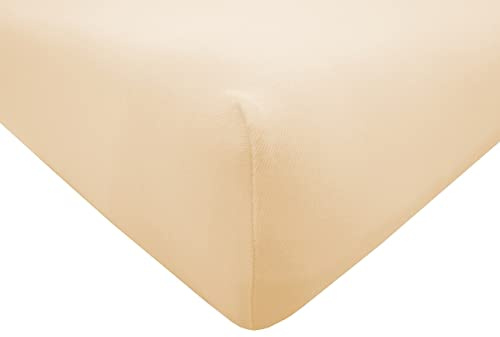 Dukal | Bezug für Massageliegen | 75-80 x 195-200 cm | aus hochwertigem DOPPEL-Jersey | 100% Baumwolle | Farbe: Natur