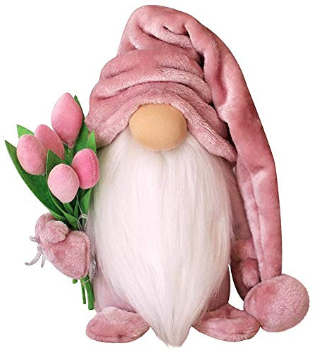 MOREASE Muttertag Wichtel Geschenk, Handmade Mutter Tochter Geschenk Tulpen Zwerg Puppe Home Deko, Schöne Faceless Wichtel Figuren Spielzeug Dekoration, Mutter Schwiegermutter