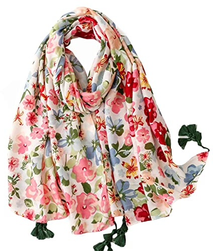 FAIRYGATE Damen Schal Halstücher für Frauen Kopftuch Umschlagtuch Viskose Schals Tuch Stola Stolen Wrap Shawl Halstuch 0001