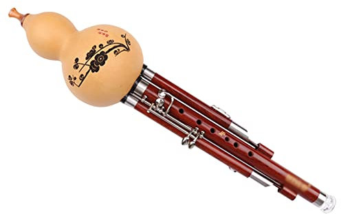 Kürbisseide Mit Sieben Löchern Kürbisflöte In Cis B Spiele EIN Mahagoni-Blasinstrument Hulusi Für Erwachsene Ethnische Musikinstrumente Reibungslos Spielen (Color : Wood, S : B-Flat)