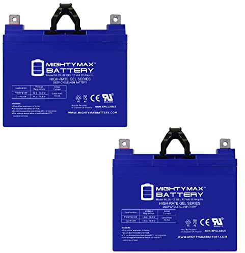 Mighty Max Battery 12V 35AH Gel NB Replacement Battery Compatible with Pride Mobility SC610 Victory 10-2 Pack