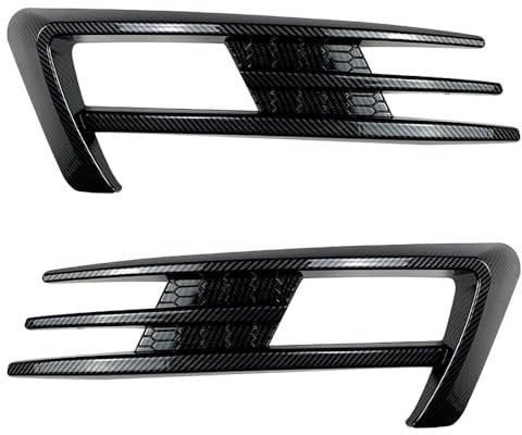 LXBSXY 1 Paar für VW Golf 7 MK7 2013 2014 2015 2016 2017,Nebelscheinwerfer Gitter Stoßstange Lüftung Abdeckung Blende Nebelscheinwerfergitter Stoßstangengitter Schwarz Außen Zubehör