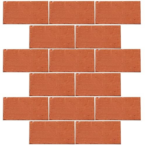 Milisten 40pièces Briques Décoratives Terre Cuite pour Modèles Miniatures De Paysage pour Décor De Table Aquariums Développement Créatif