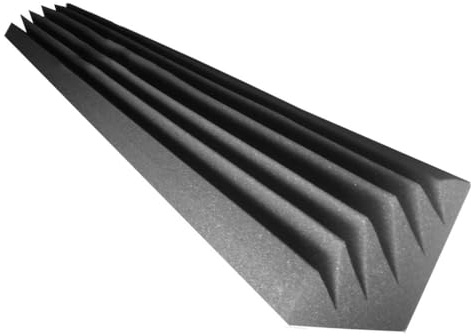 Akustiska hörnbasfällor i skum | akustiska skumpaneler | Ljudisolerande skivstudiobehandling | ljudisolerat vinklat block | (200 cm (80 tum), 2 x Klin Min)