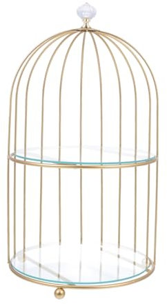 COSMEVIVI 4pezzi Supporto Per Torte Decorativo Due Piani Elegante Espositore Per Dolci e Cupcake Per Matrimoni e Feste Di Compleanno