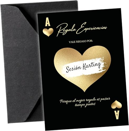 EQUIK PRODUCTS Vale regalo para rellenar | Tarjeta rasca personalizable | Tarjeta cumpleaños original | Regalo San Valentín hombre, Regalo personalizado cumpleaños | Cheque regalo pareja (Negro x 5)