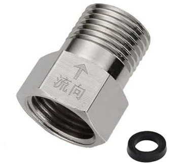 Messing-Rückschlagventil, G3/4 Zoll Einwegrückschlaganschluss, Rückflussverhinderer für Heizung, WC, Wasserleitung (weiblicher Durchfluss auf männlich)