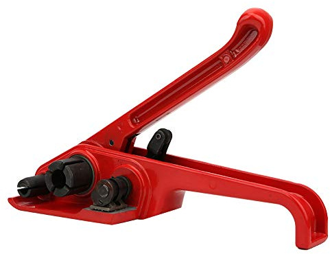 Nastro Manuale St Tenditore Rosso Sigillo Rosso Strumento di Rilegatura Strumento per 16~19 Mm PET/PP A più Tea (rosso)