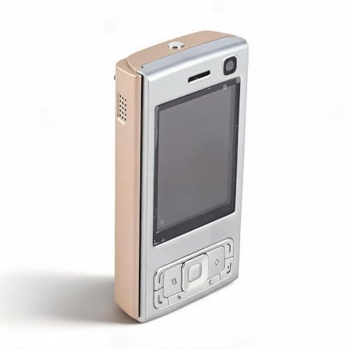 Annadue Téléphone Mobile à Curseur déverrouillé 2G GSM, écran de 2 Pouces, Haut-Parleur Puissant, Double Emplacement pour Carte SIM, Lecteur MP4 MP4, Radio FM, 9 Numéros pour la (Gold)