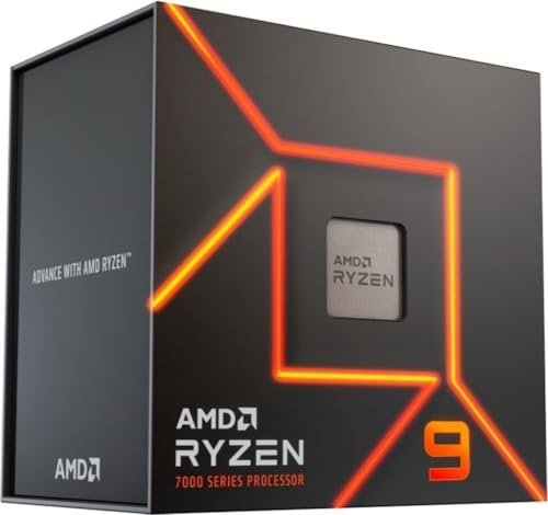 AMD Ryzen 9 7900 (12 kärnor / 24 trådar, 65 W TDP, AM5-socket, 64 MB cache, 3,7 GHz bas/upp till 5,4 GHz boost, med integrerad grafik, ingen kylare)