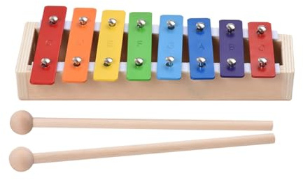 Xylophon 8 Tasten Xylophon Kompakte Größe Glockenspiel Bunte