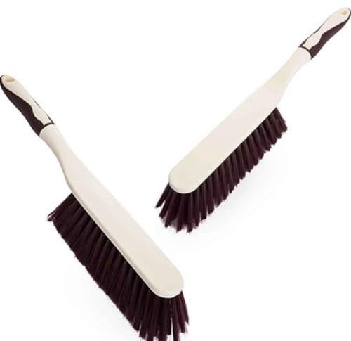 CLISPEED Spazzola Antistatica per Pulizia Letto Manico con Appendi Coda, per Back To School Party e Pulizia Casa, Colore Marrone in Pp