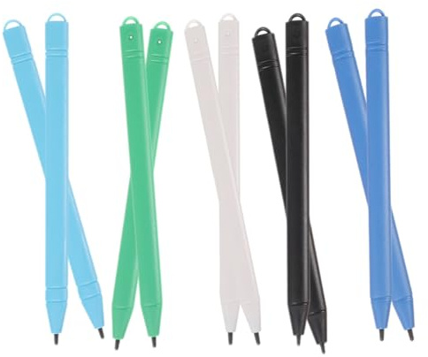 Cabilock Stylo pour Tablette Écran Tactile Plastique 10 Pièces Prise en Main Confortable pour Écriture Fluide et Dessin sur Tableau Blanc LCD