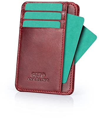 Otto Angelino Genuine Leather Wallet Cardholder Bank Cards, Money, Driver's License - Unisex