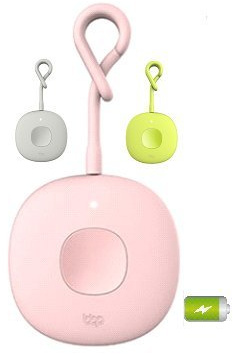 ★ Premium Alarm mit Akku 120dB | Taschenalarm für Frauen | Panikalarm | Selbstverteidigung | Schlüsselanhänger | Personenalarm | Schlüsselalarm | wiederaufladbar | 365 Tage Standby ★ (Rosa)