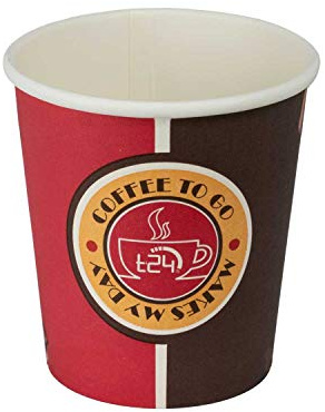 Ecolle T24 Espressobecher 100 ml Pappbecher Coffee to go Hartpapierbecher Pappbecher 1000