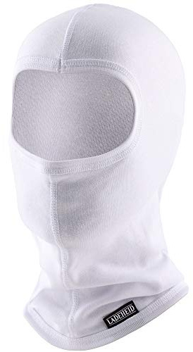 Ladeheid Sturmhaube Kinder Skimaske Balaclava Kinder, Thermoaktive, Ideal für Skihelm, Atmungsaktive, Universelle Größe, für Mädchen und Jungen LA-142(Weiß, one size)