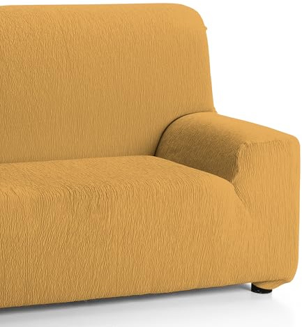 Martina Home Emilia Sofabezug, elastisch, Senfgelb, 2-Sitzer