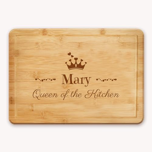 Personalised Chopping Board | Cheese Board | Cutting Board - The Queen of The Kitchen
