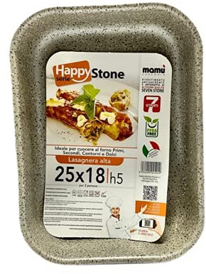 Lasagnera Rettangolare Rostiera Rettangolare Alluminio Antiaderente 25X18 Cm