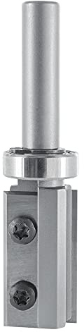 ENT 20323 Wendeplatten Bündigfräser HW, Schaft (S) 8 mm, Durchmesser (D) 16 mm, NL 29,5 mm, mit Kugellager