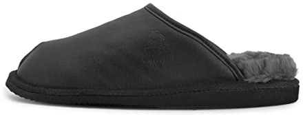 Hollert Herren Lammfell Hausschuhe LUITPOLD Pantoffeln echt Merino Schaffell Echtleder warm und bequem