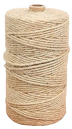 BODHIS Corda di Canapa Corda di Iuta Naturale Corda di sisal Intrecciata Solida Spessa Corda di spago Multifunzionale ad Alta Resistenza (200m 3mm)