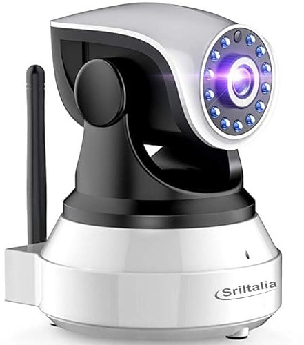 Sricam SP017-S RICONDIZIONATA A+ Telecamera WiFi Interno di Sorveglianza 3 Mwgapixel Wireless IP Camera, Obiettivi Ruotabile, Audio Bidirezionale, Modalità Notturna a Infrarossi