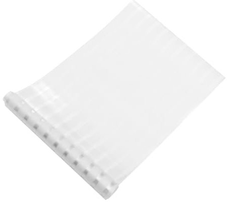 HAWILLOSCH Película De Ventana De Privacidad Autoadhesiva De Efecto Esmerilado Para Oficina y Baño Lámina De Vidrio Diseño De Rayas Fácil De Instalar y Reusable