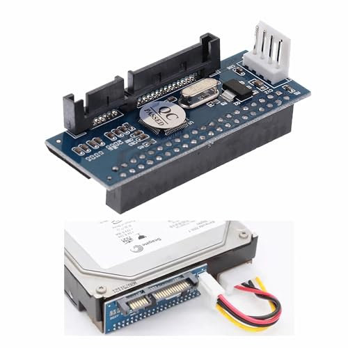 F40S - Convertidor IDE/PATA a SATA de 3,5 pulgadas, disco duro IDE de 40 pines a SATA hembra, convertidor PCBA para discos duros de escritorio de 3,5 pulgadas, compatible con discos duros IDE de 40