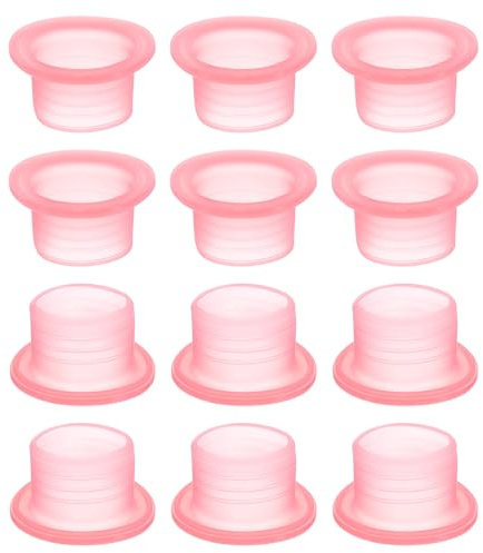 uxcell 12pcs Faucet Leak Proof Sealing Gasket, Faucet Sealing Gasket, Leak-Proof Silicone Plug, Rubber Pipe Sealing Rings Red
