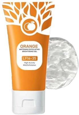 Gel de blanchiment exfoliant à l'orange, gommage corps exfoliant, gel blanchissant pour le corps, gommage éclaircissant la peau, gel blanchissant exfoliant pour le visage (50ML, 1PC)