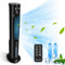 Taylor Swoden Climatizador Evaporativo 3 en 1 Depósito de Agua 6L y Mando a Distancia. Ventilador de Torre, Climatizador Evaporativo y Humidificador en Uno. Oscilante, Temporizador. 3 Modos, Negro