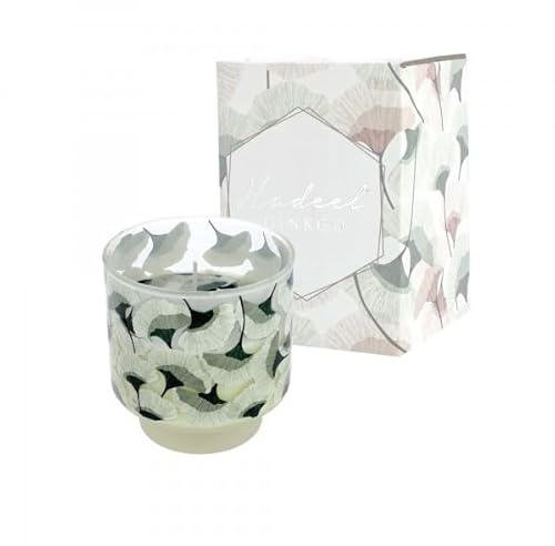Portavelas perfumado de cristal de caramelo para boda, comunión, confirmación, SD (azul octane - Art. 24SA6584)
