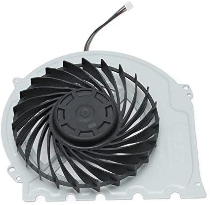 Taidda Slim Remplacement CPU GPU Ventilateur de Refroidissement Forte Dissipation Thermique pour Console, Noir + Argent, 1 X Ventilateur de Dissipation Thermique pour Les Joueurs