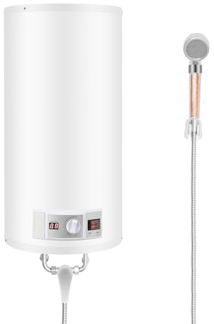 Scaldabagno da 80 l, scaldabagno da 80 litri, 2000 W, scaldabagno con doccetta e supporto per soffione doccia, per cucine, bagni, appartamenti, parrucchieri, hotel