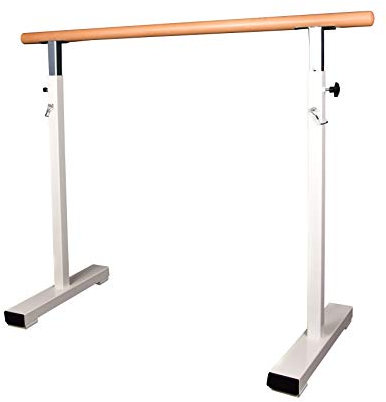 Mobile freistehende Barre Ballettstange aus Holz und Stahl, höhenverstellbar 18 kg - 150 cm