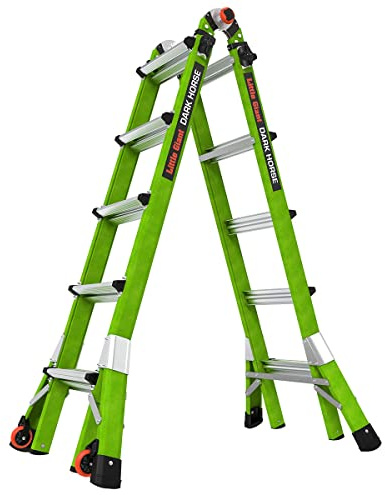 Little Giant Ladder Systems Dark Horse 2.0, M22, 22ft, Multi-Position Ladder, Fiberglass, Type 1A, 300 lbs Weight Rating, (16122-001)