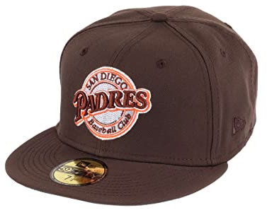 New Era San Diego Padres Baseball Club Walnut MLB 59Fifty Basecap - 7 3/8-59cm (L)