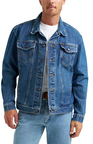 Wrangler Men's Cowboy Cut Western Unlined Denim Jacket, Stonewash, Large Tall