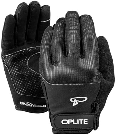 OPLITE Simracing Handskar Gants de Protection Karting Simulering Course Gaming Noir Midja L 23,5 x 10,5 cm