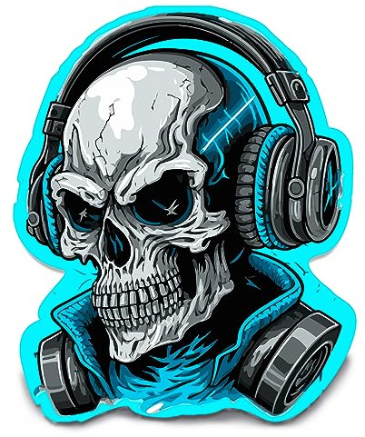 Biomar Labs Auto Sticker Vinyl Aufkleber Wasserfest für Auto Motorrad Laptop und Helm – Laminierte Dekorative Sticker für Fenster Trinkflasche und Zubehör