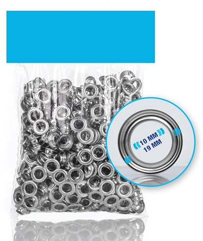 NTG Ösen Set 500 Stück 10 mm Innen-Ø - rostfreie Planenösen Plane Banner