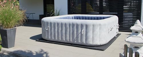 Premium PRO Design Energiespar Whirlpool Unterlage (4cm Dicke) - Thermoisolierung & Kälteschutz - Effiziente Isoliermatte für aufblasbare Whirlpools & Pools bis 270cm (230cm x 230cm, Carbon Black)