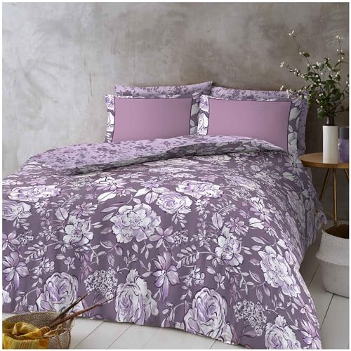 GC GAVENO CAVAILIA Complete Bed Set Double Duvet Cover With Fitted Sheet - 4 Piece Bedding Set - Quilt Cover + Bed Sheet + 2 Pillow Cases