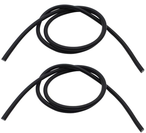 2 PCS/SET SHLPDFM Black Colour Spark HT Ignition Cable 8mm Copper Core 1 Meter ignition coil Lead HT Wire