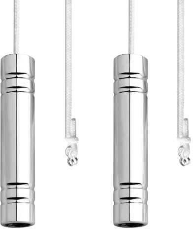 Orizizhic Light Pull Cord for Bathroom，2 Pcs Cylindrical Pull Cord Handle with 150 CM Pull Cord and Connector ，Light Switch Pull Cord for Bathroom Toilet Light/Fans/Pull Blinds