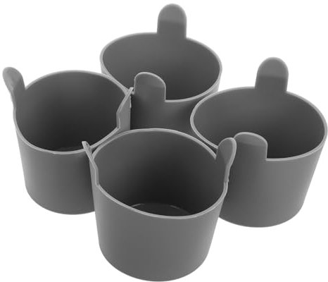 Gadpiparty Moldes para Huevos de Freidora de Aire 4 Piezas Silicona Flexible Resistente al Calor Aptos Lavavajillas para Cocinar Huevos Escalfados y Repostería en Freidora