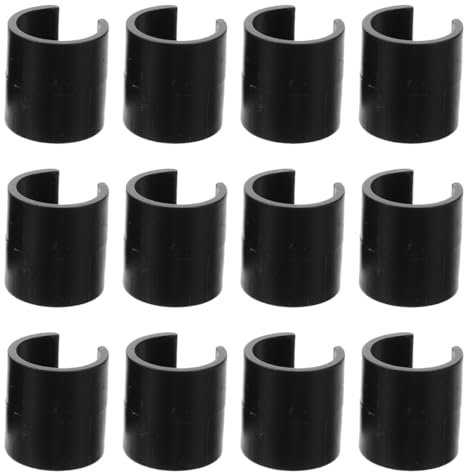 KITANDOVE Football Training Pole Clips 20pcs Set Garden Flag Clips Outdoor Plastic Hose Clamp for Flag Pole Rubber Attachment